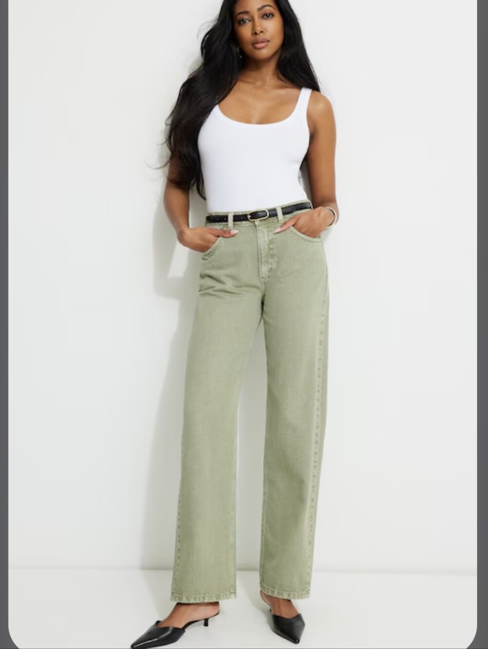 Dynamite Mika Mid Rise Relaxed Straight Leg Jeans 12